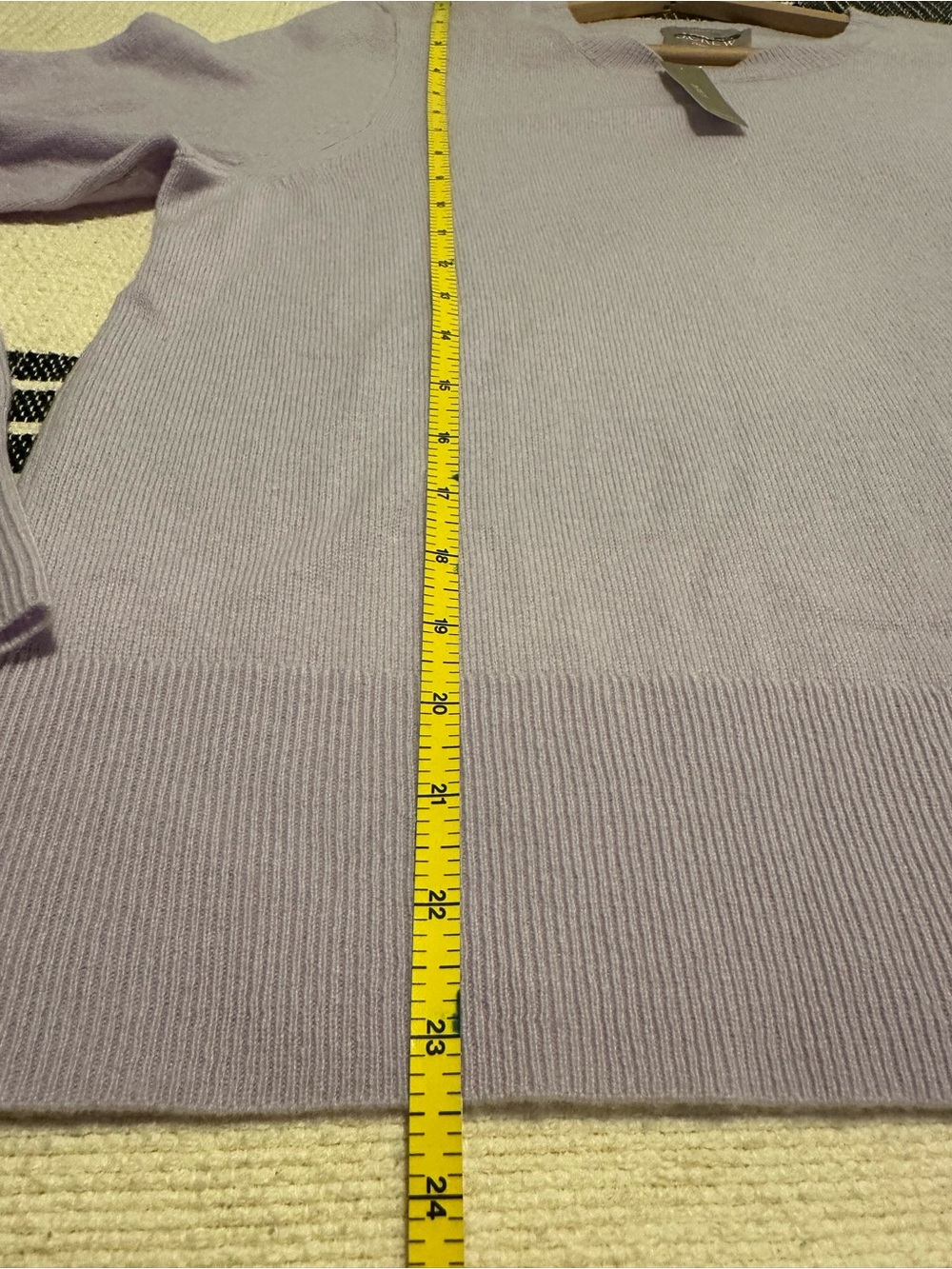 NWT J.Crew Cashmere Classic-Fit Crewneck Sweater Sweet Hyacinth Large *tag loose - Picture 12 of 12